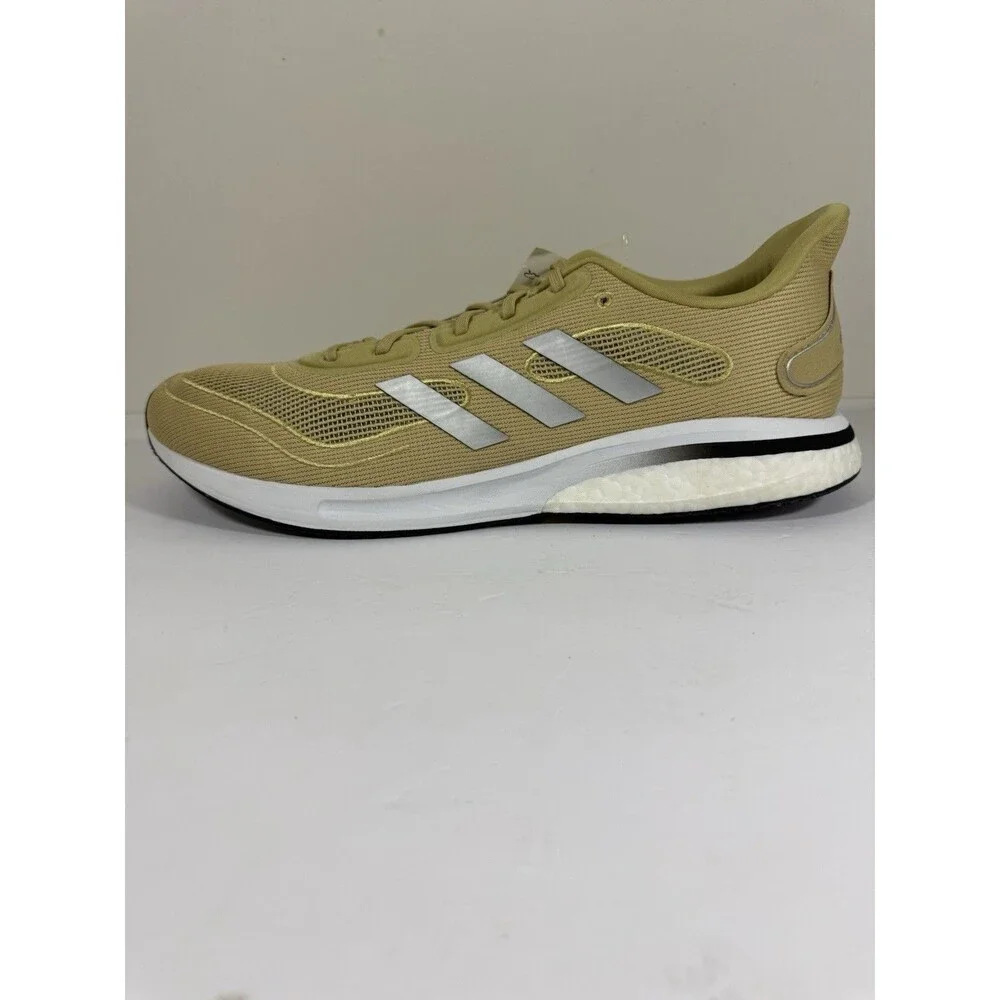 Size 16-Men’s adidas Supernova Running Shoes Gold White Running Shoes FX7414 NEW